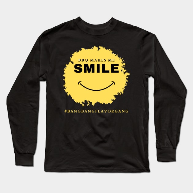 Smile Long Sleeve T-Shirt by Flavor Train